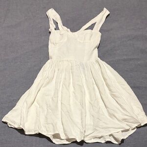 Peppermayo Tie Back Linen Dress